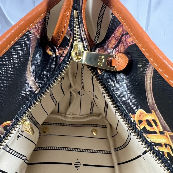 Ralph Lauren Black and Brown Tote with Distinctive Pattern - Excellent condition - Picture 5 of 7